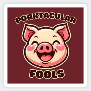 April fool pig Sticker